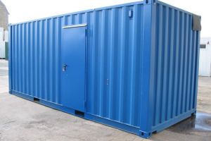 20' Werkstattcontainer - Lagercontainer - ISO-Norm Seecontainer - Stahlcontainer - Außentür