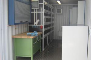 20' Werkstattcontainer - ISO-Norm Seecontainer - Stahlcontainer - CSC-Zulassung - Innenansicht