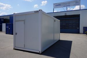 20' WC-Container / Außenansicht Tür - conro.container